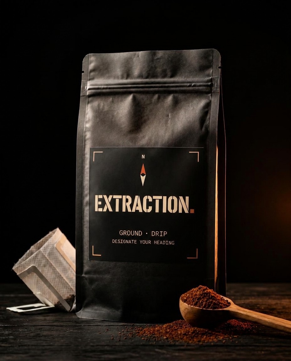 Extraction Ground Drip coffee bag