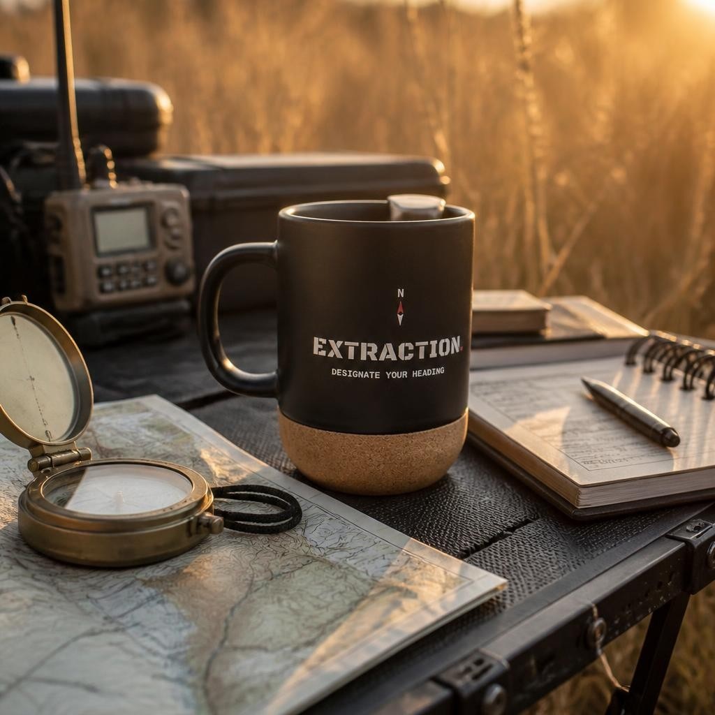 Extraction wordmark mug
